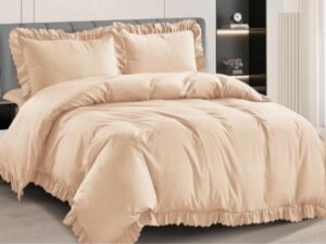 4 PCS Complete Bedding Set Duvet Quilt Cover Fitted Sheet Pillowcases Single Double King Sizes