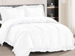 4 PCS Complete Bedding Set Duvet Quilt Cover Fitted Sheet Pillowcases Single Double King Sizes