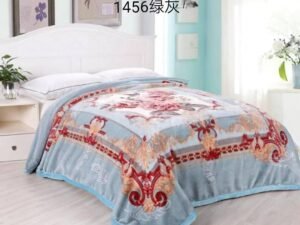 M6K Heavy Blanket Soft Material 2Ply Thick Warm Winter Blanket Greek & Flower Design, 200x240