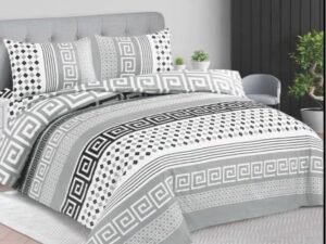 3Pcs Duvet Cover Set Includes Quit cover & 2 Pillowcases double and king size Greek Style Luxury Feel