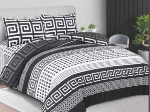 3Pcs Duvet Cover Set Includes Quit cover & 2 Pillowcases double and king size Greek Style Luxury Feel